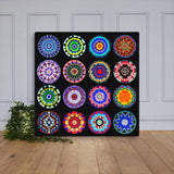 Beautiful Circle Art Composite Canvas - Individual Mandalas Pattern