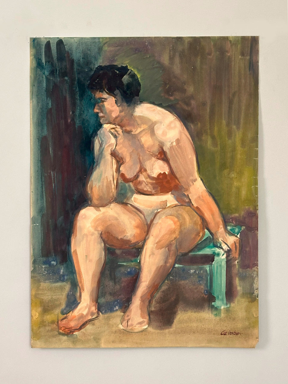 Original Fine Art Nude Painting - Czimber_9826