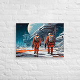 Futuristic Shipyard - Constructing Advanced Spacecraft Canvas Print
