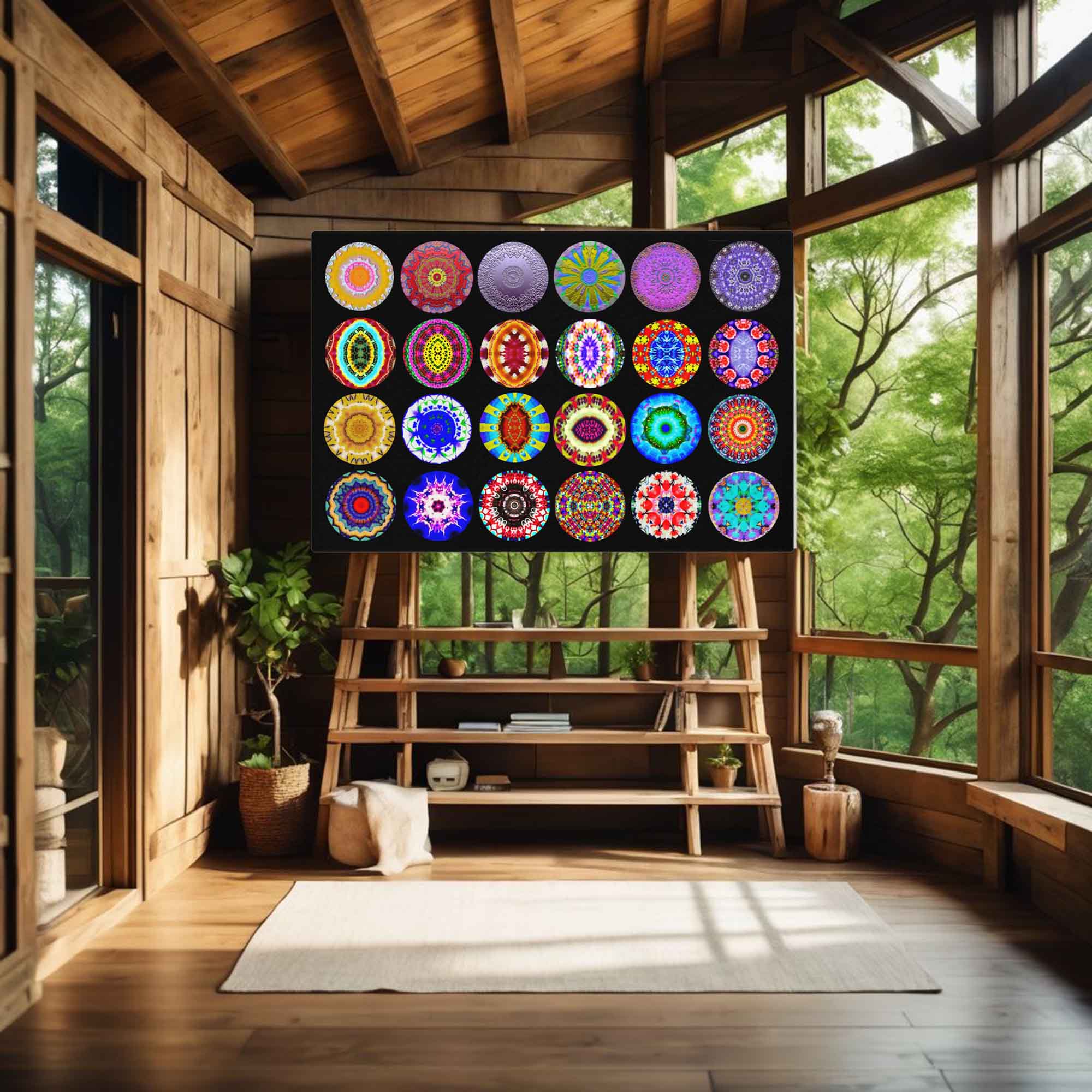Captivating Circle Art Composite - Mixed Media Mandalas Pattern