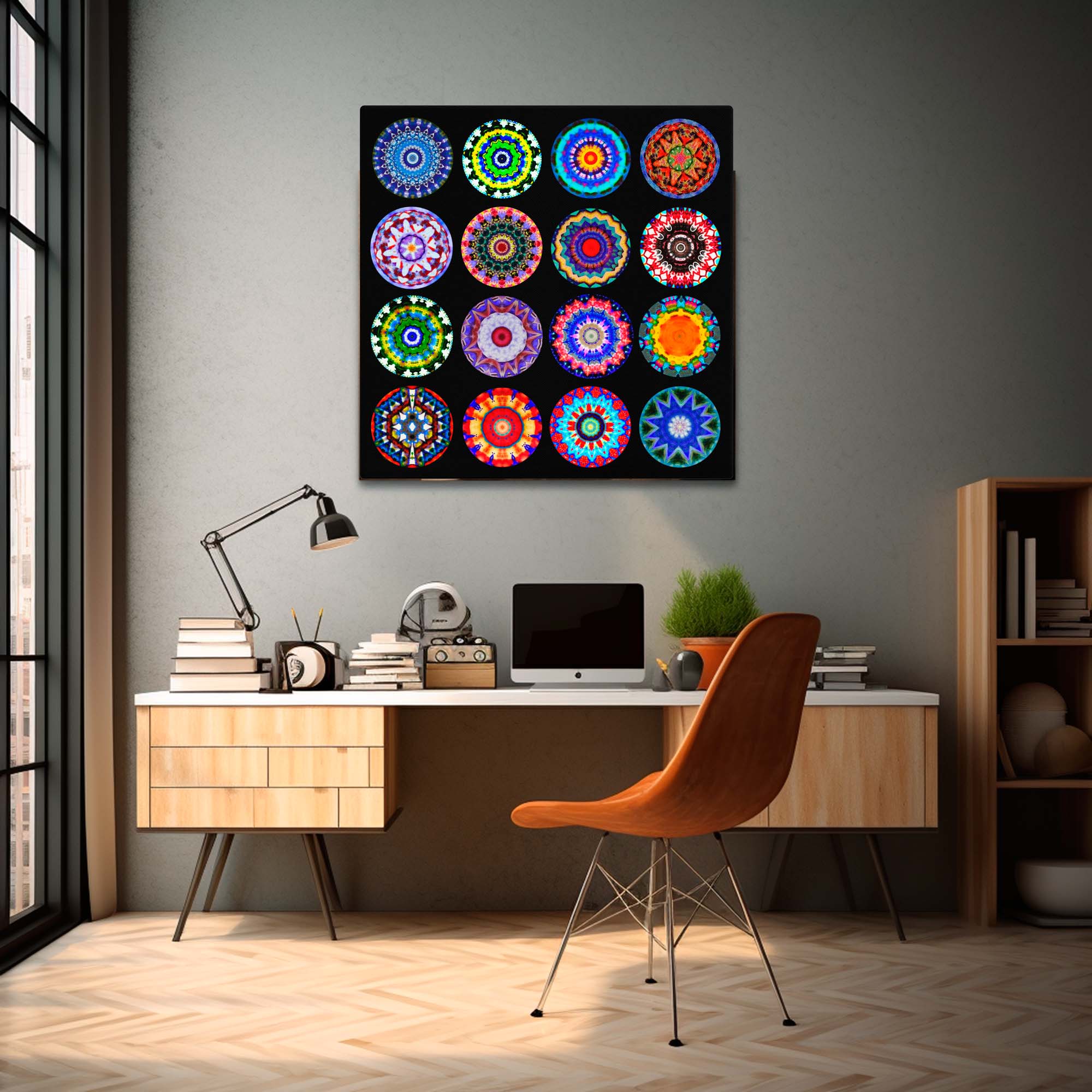 Beautiful Circle Art Composite Canvas - Individual Mandalas Pattern