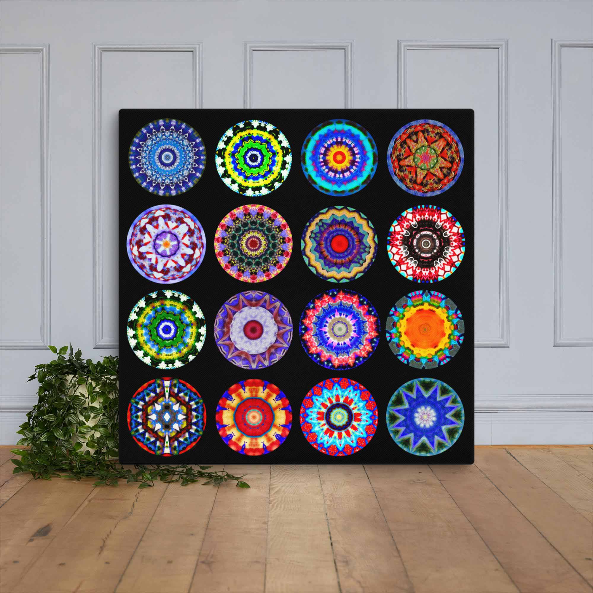 Beautiful Circle Art Composite Canvas - Individual Mandalas Pattern