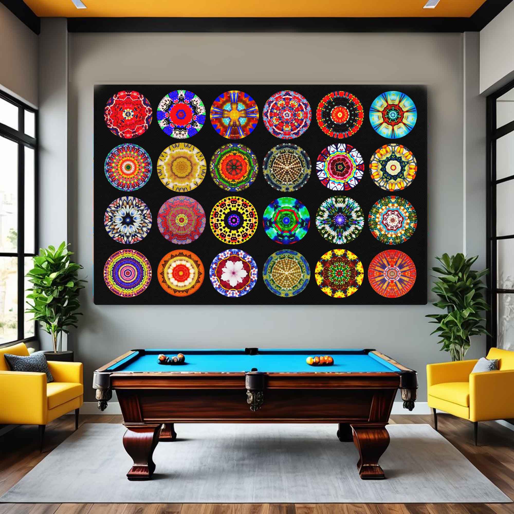 Mandala Artworks Composite - Pattern of Mixed Media Mandalas