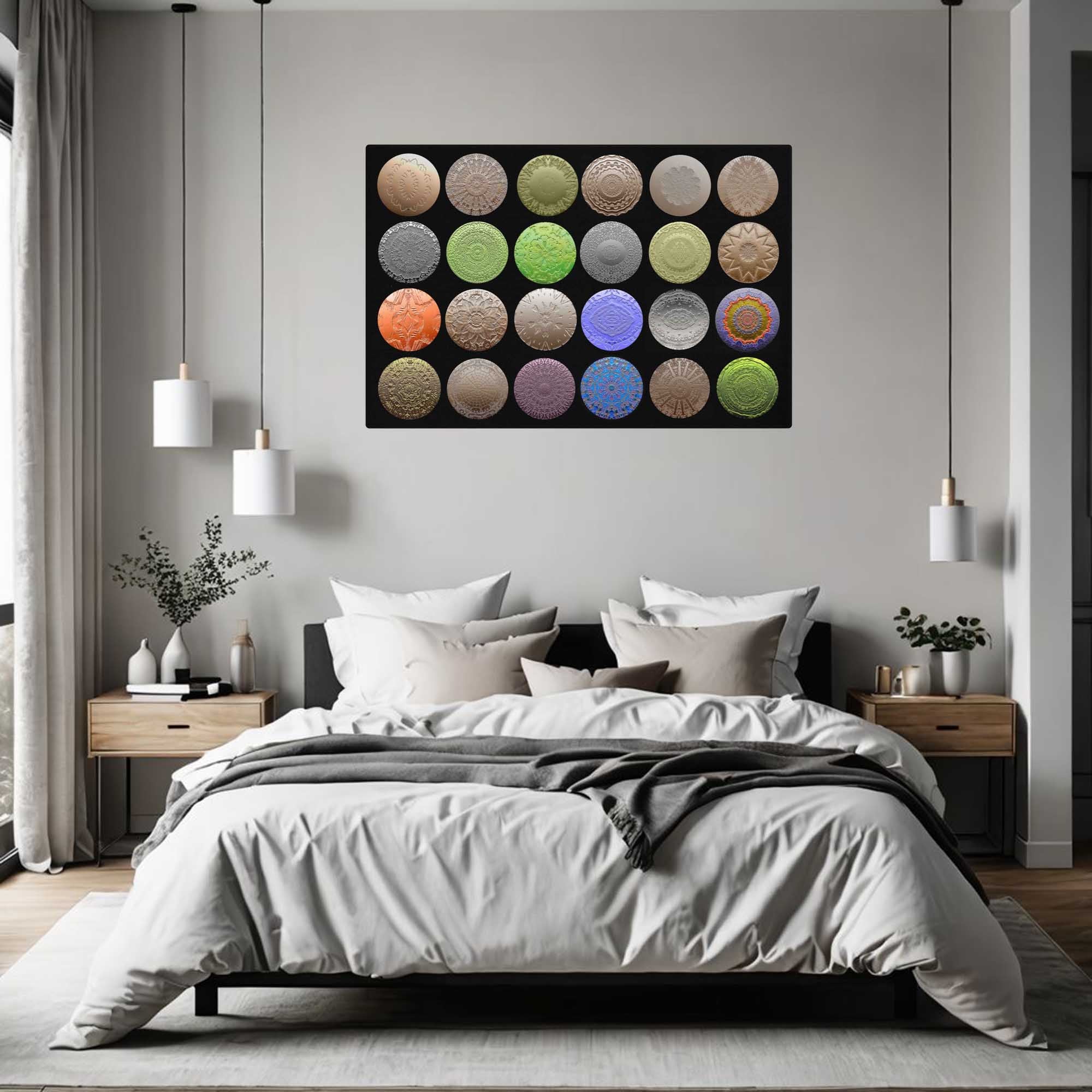 Stunning Canvas Art Composite - Individual Mixed Media Mandalas