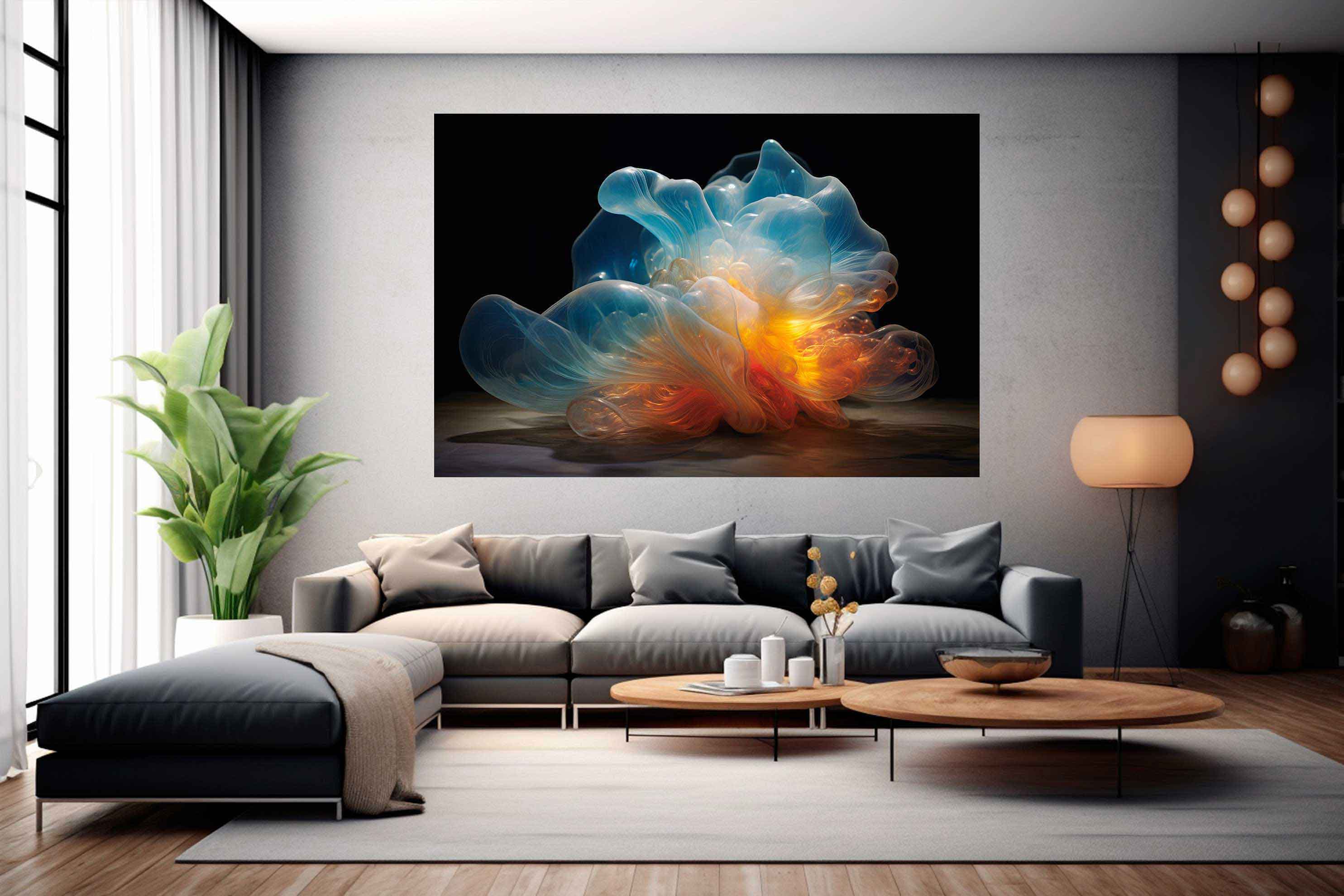 Fluid Expressions - Abstract Canvas Art