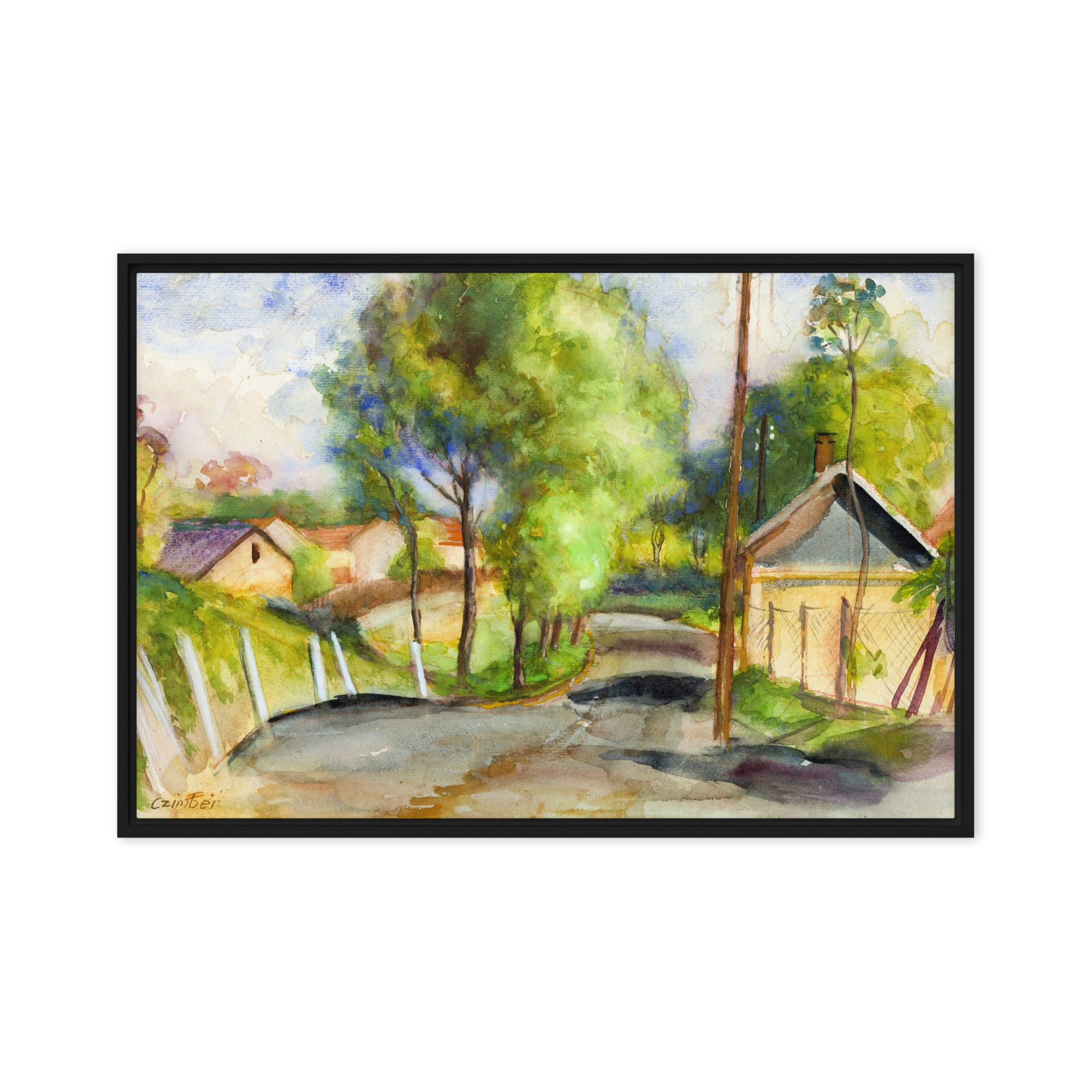 Béla Czimber neighborhood canvas print  