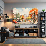 Beautiful Budapest Painting – Art Fusion canvas print of Budapest in the 1950s – Art Fusion Store 