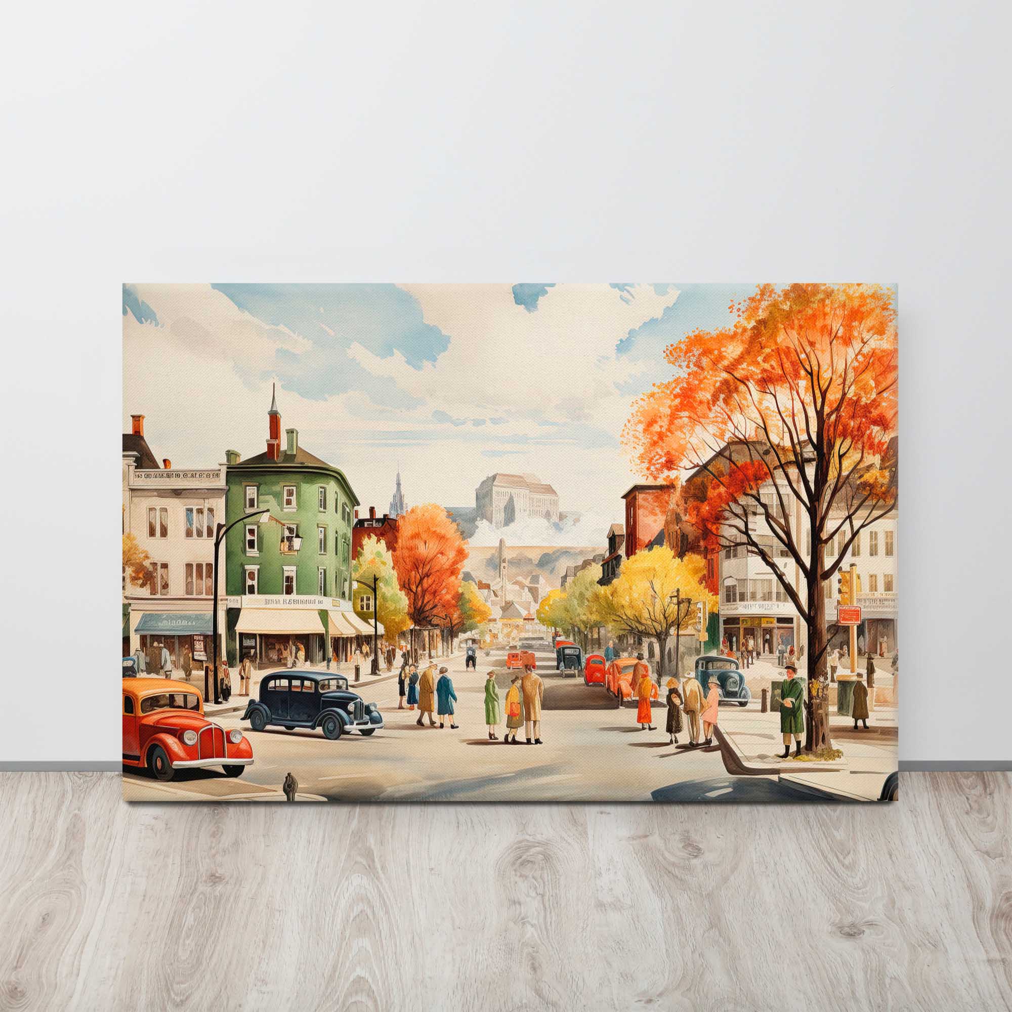 Beautiful Budapest Painting canvas  on display