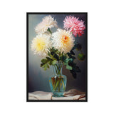 Blossoms in Harmony – Art Fusion framed canvas of a floral bouquet in a classic vase – Art Fusion Store