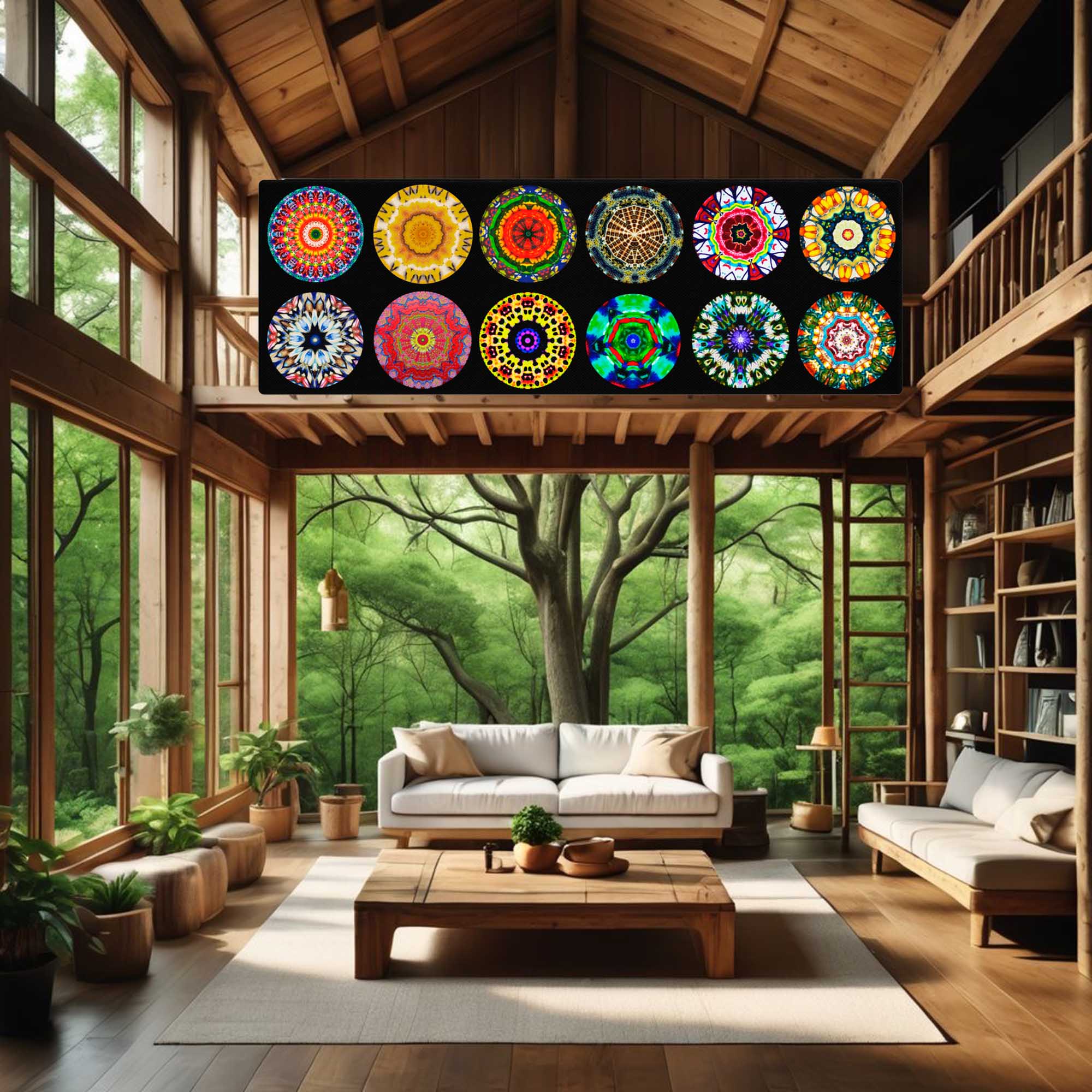 Mandala Artworks Composite - Pattern of Mixed Media Mandalas