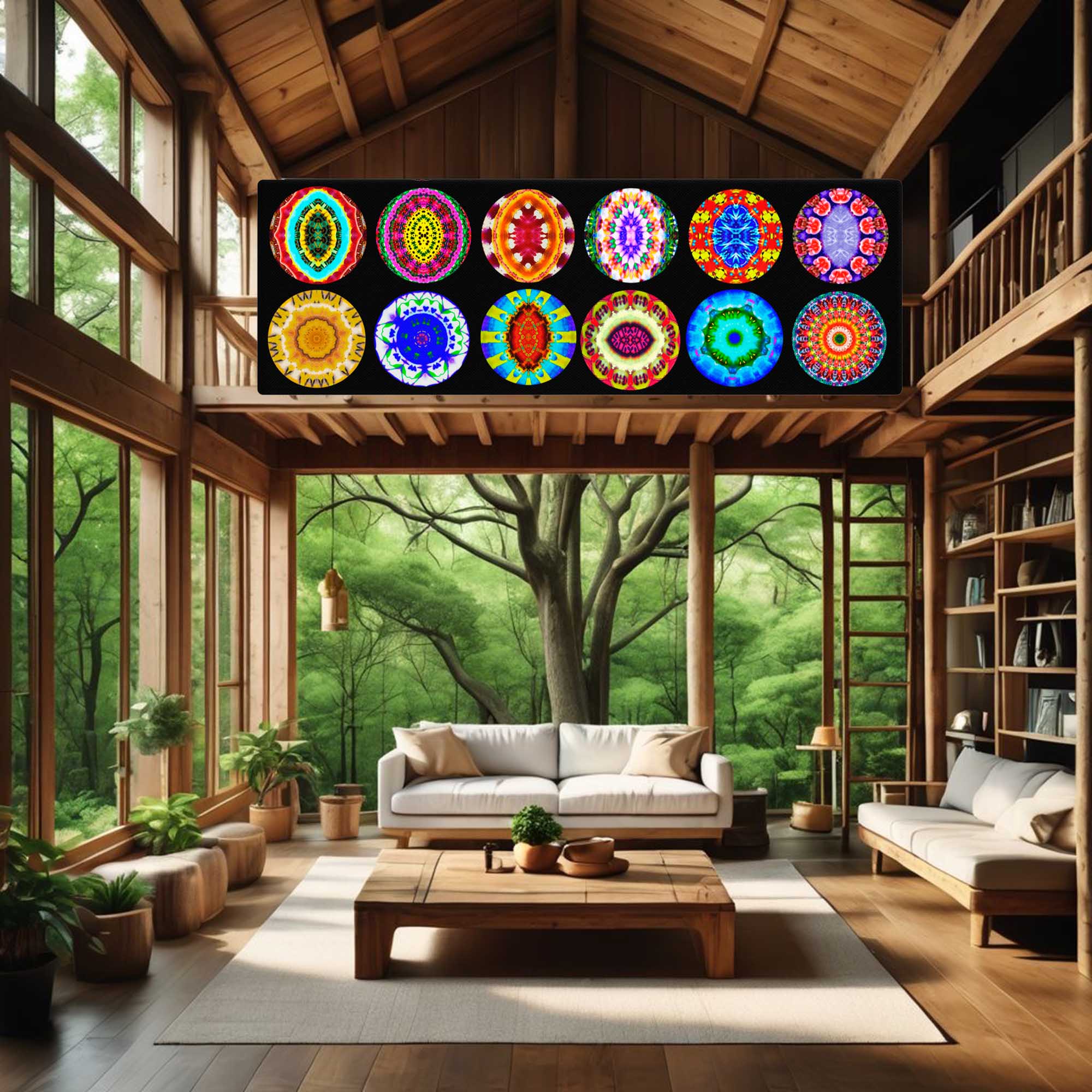 Captivating Circle Art Composite - Mixed Media Mandalas Pattern