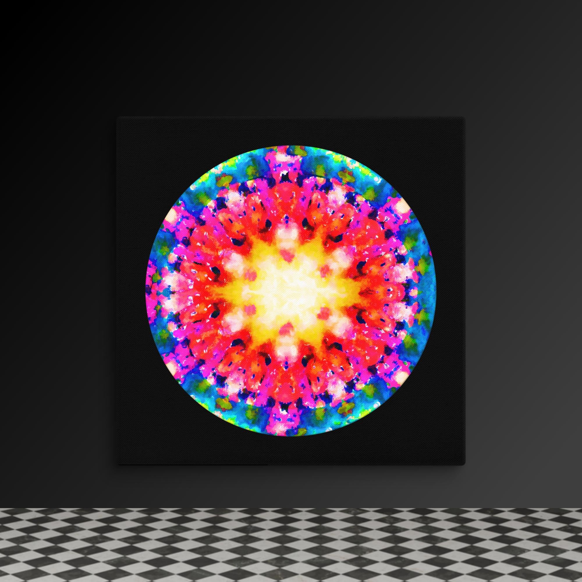 Elegant Circle Mandala Canvas Print
