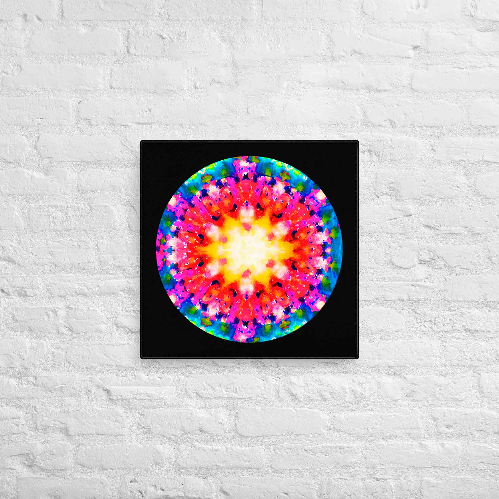 Elegant Circle Mandala Canvas Print
