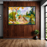 Lakeside Flirtation - Framed canvas