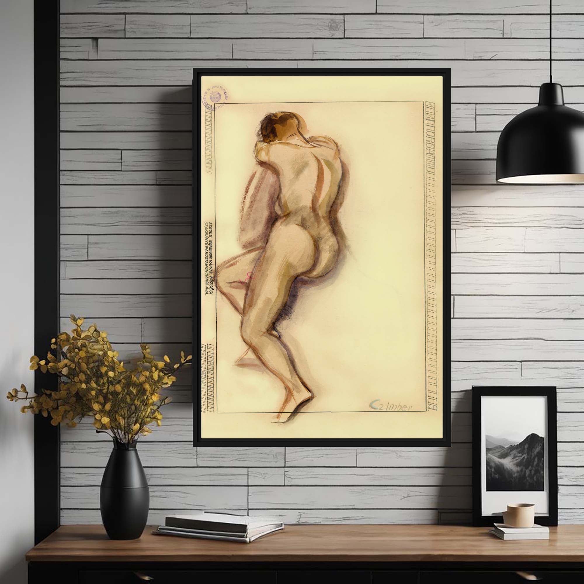 Naked Truth - The Essence of Emotion Framed canvas
