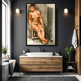 The Art of Vulnerability - Nude Studies Framed canvas