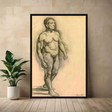 Figures of Strength and Grace -Nude Portraits Framed canvas