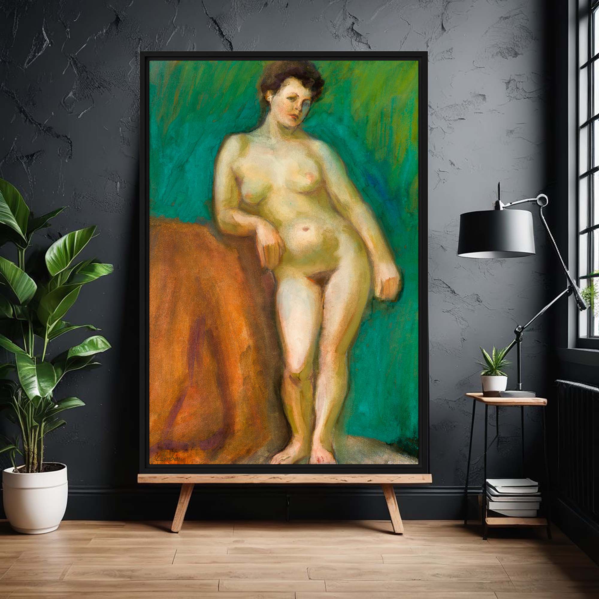 Timeless Curves - A Study in Mid-Century Form Framed canvas