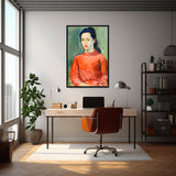 Faces of Aspiration Vintage Portrait Framed canvas