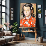 Tapestry of Townsfolk - Framed canvas