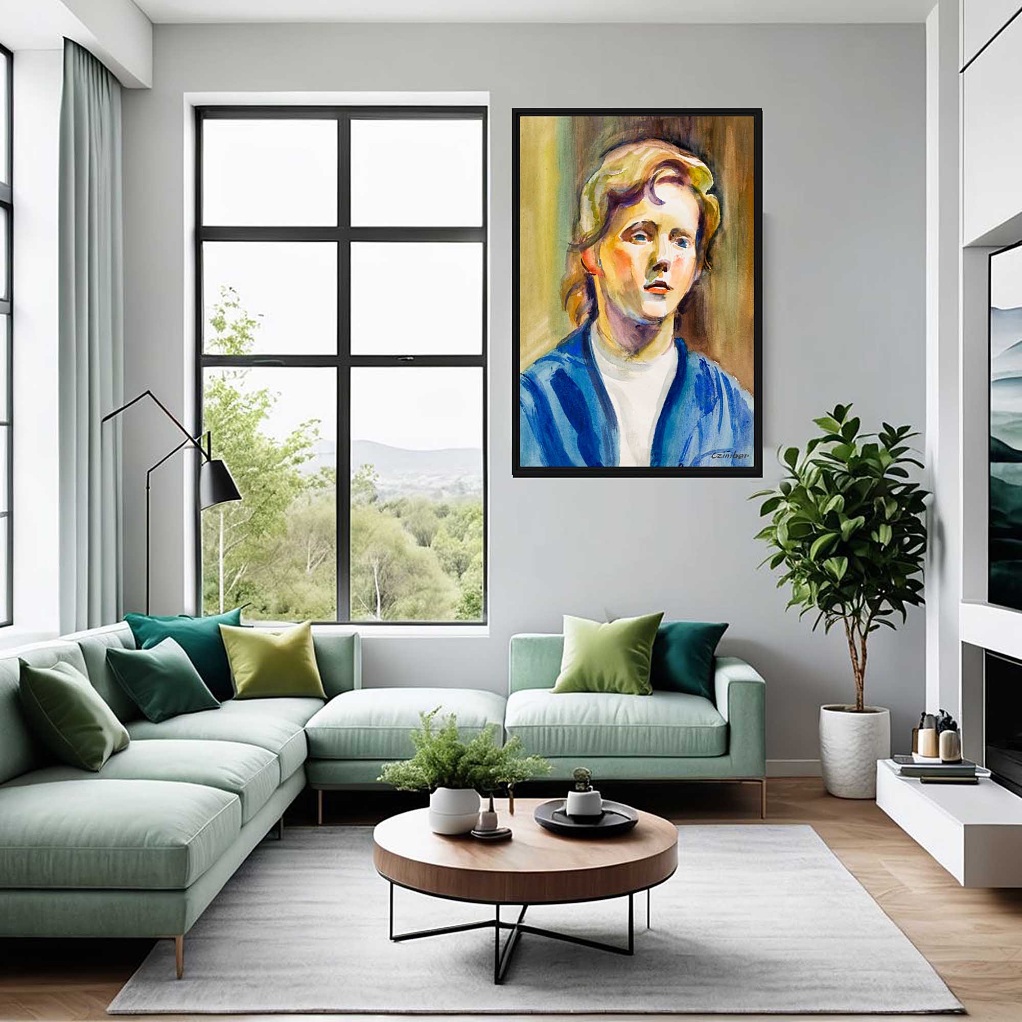 Faces of Aspiration - Student Portrait on Framed canvas