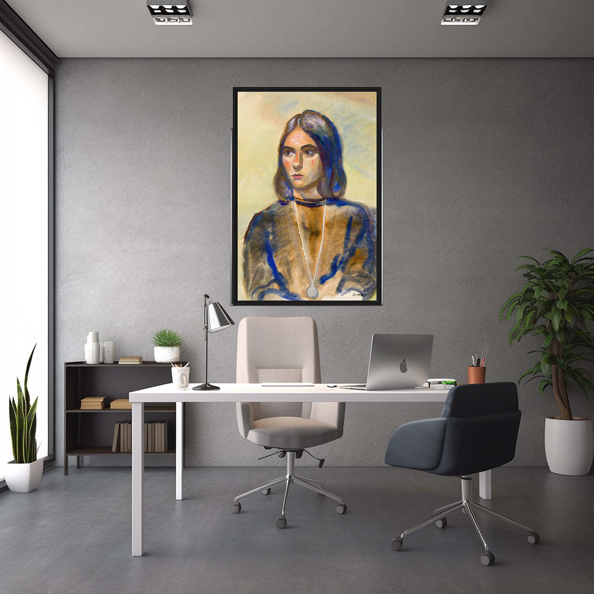 Legacy of Learning - Traditional Portrait Framed canvas