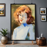 Student of the past - Framed canvas print