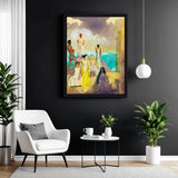 Timeless Scenes - Digitized Reveries Framed canvas