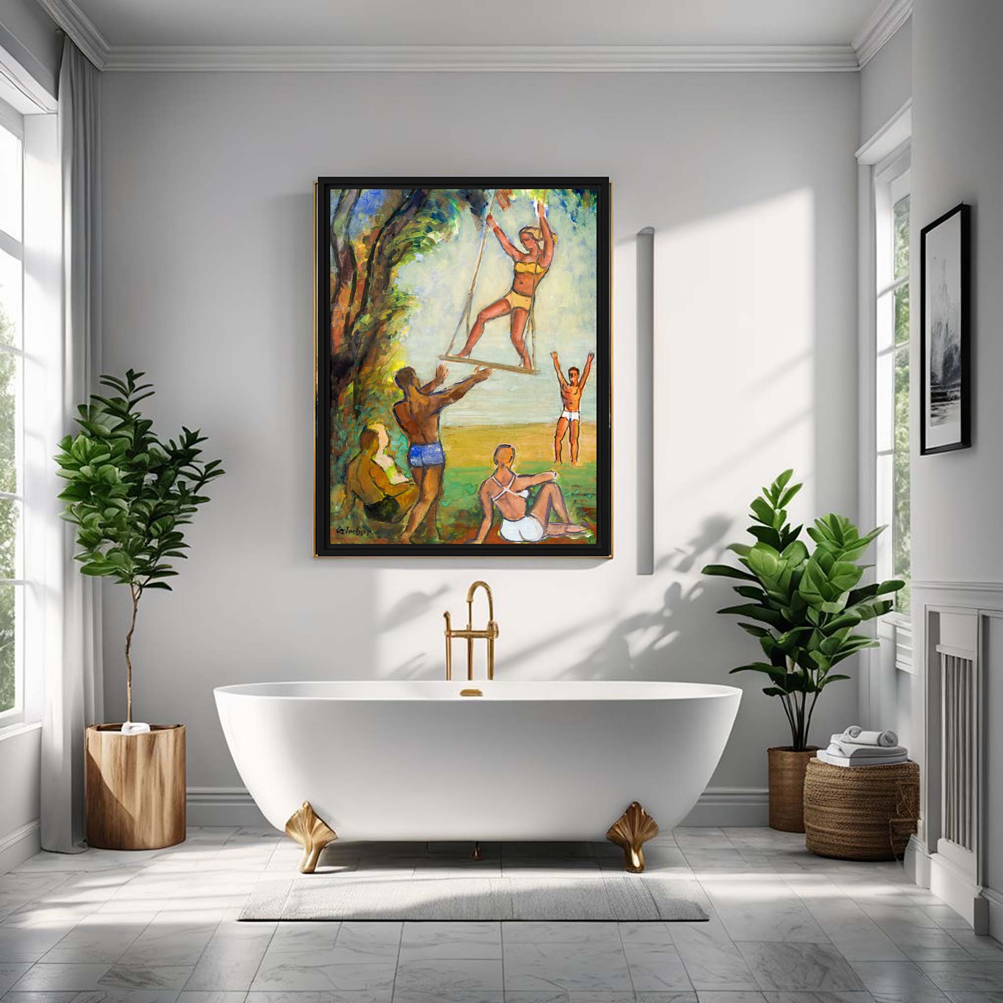 Summer Unbound Youth - Framed canvas