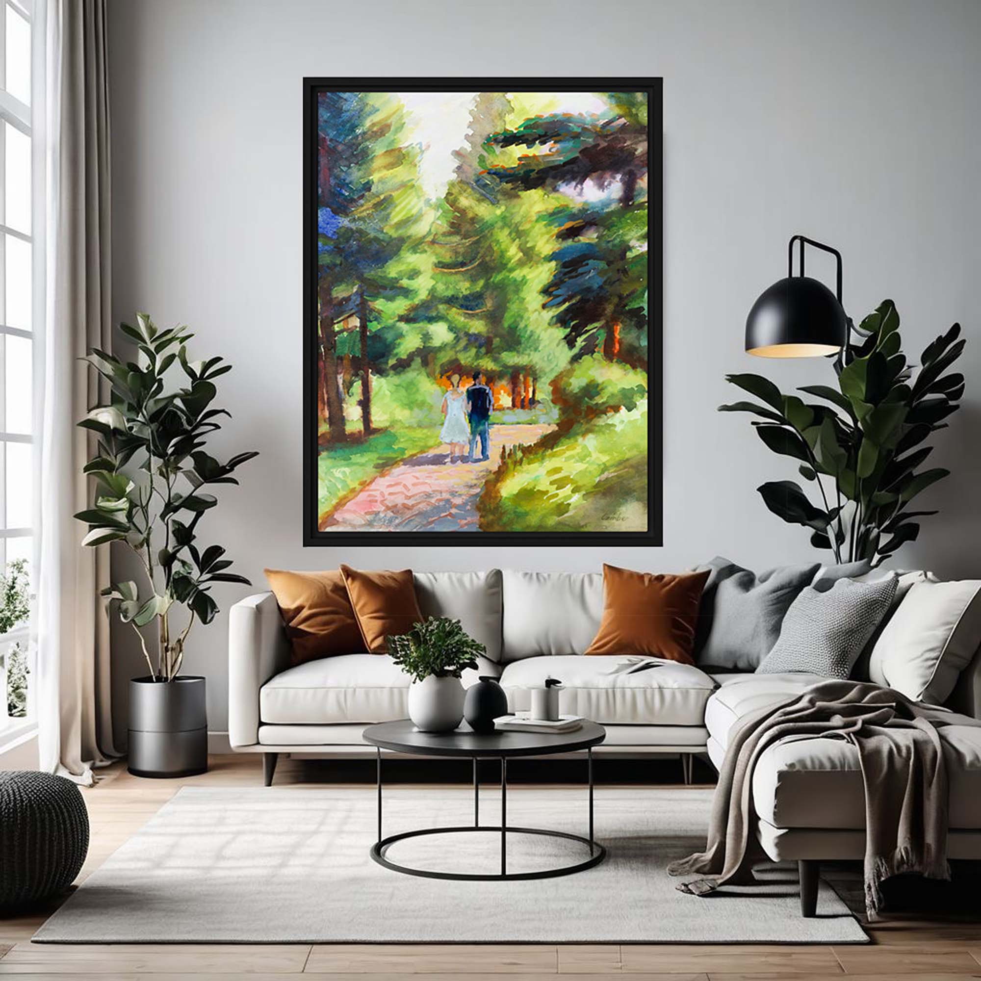 Gateway to Beautiful Grounds - Framed canvas