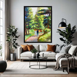 Gateway to Beautiful Grounds - Framed canvas