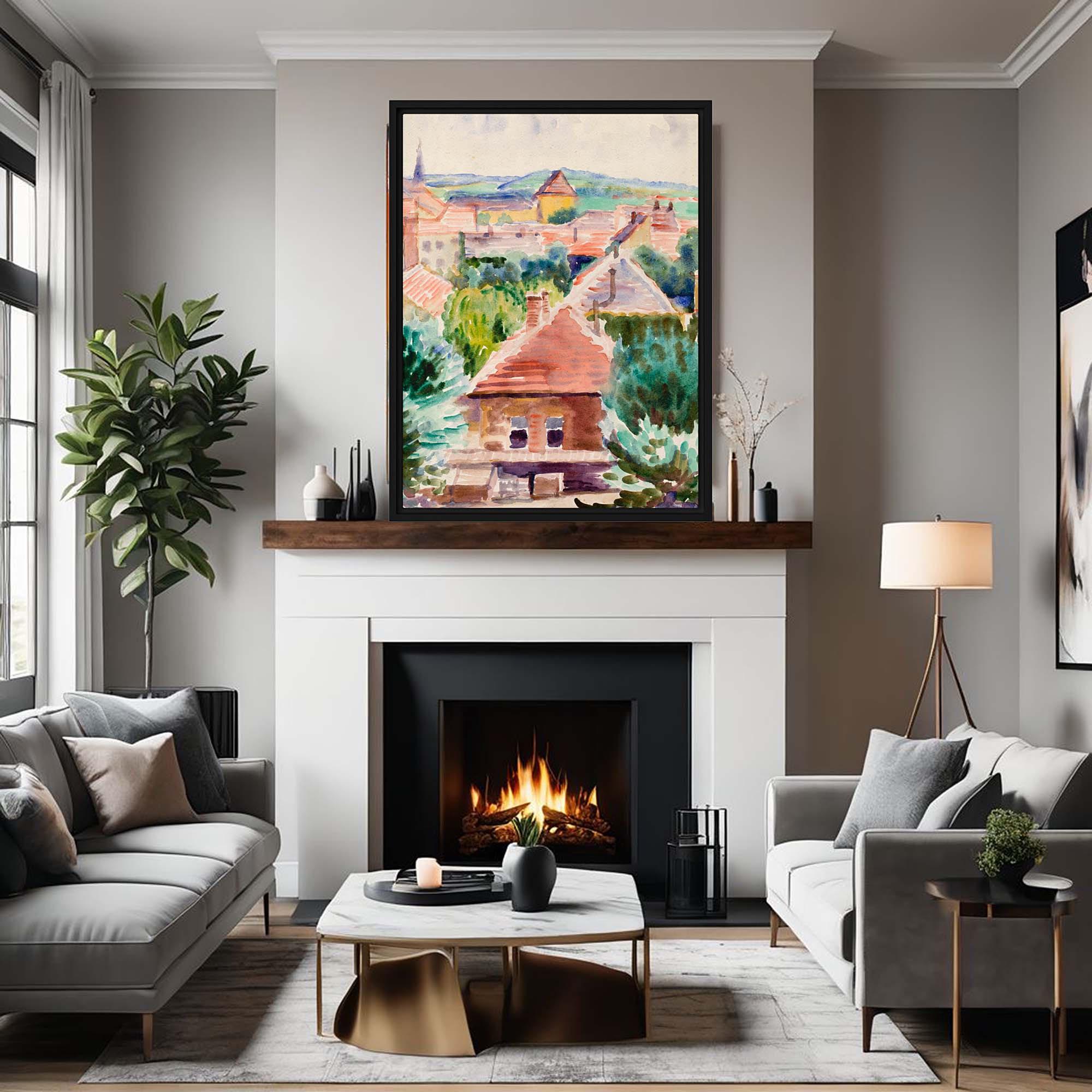 Whispers of the Past - Framed canvas