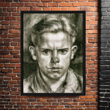 Portrait of a Young Rebel - Framed Canvas