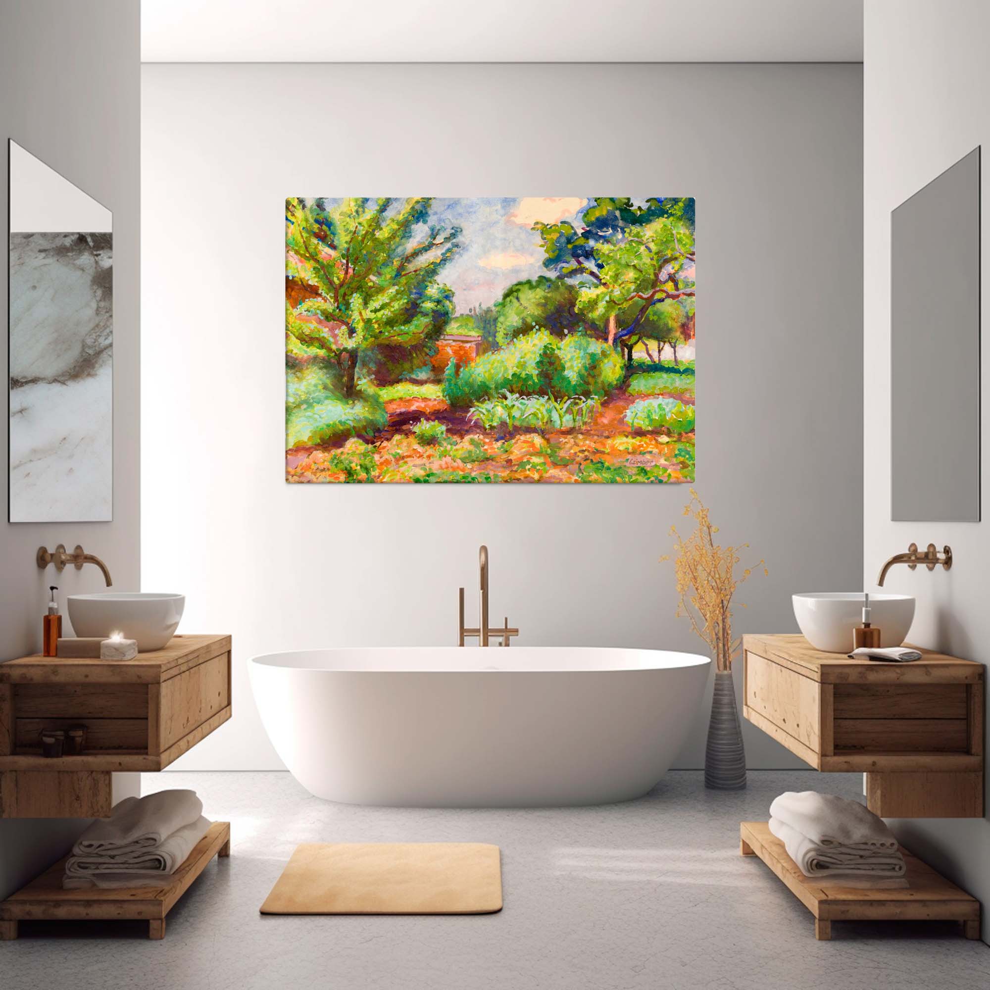 Timeless Gardens - Digitized Original Painting