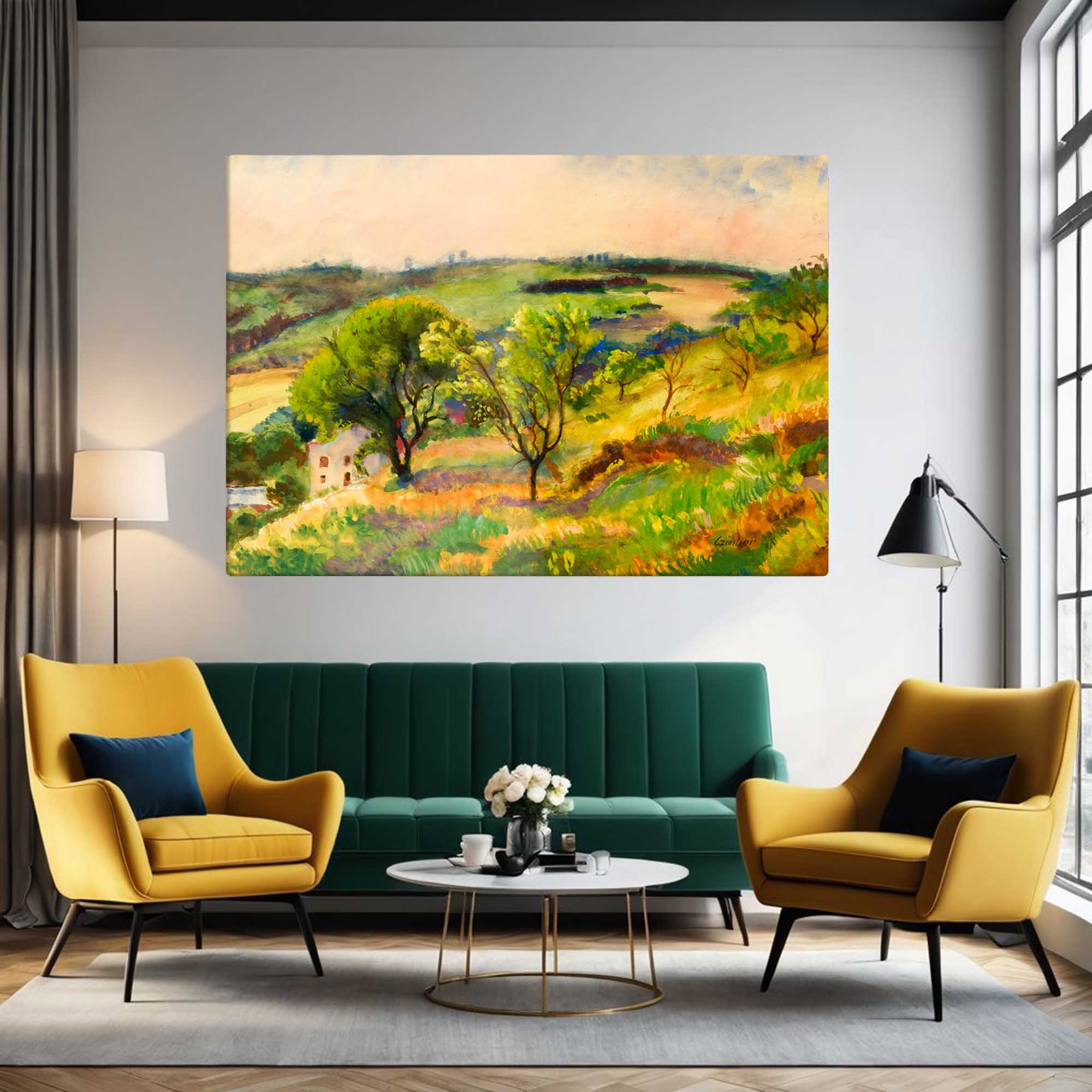 Farmland of Yesteryear - Original Painting Print