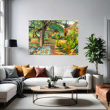 Bela Czimber Painting -  Garden Landscape Homestead