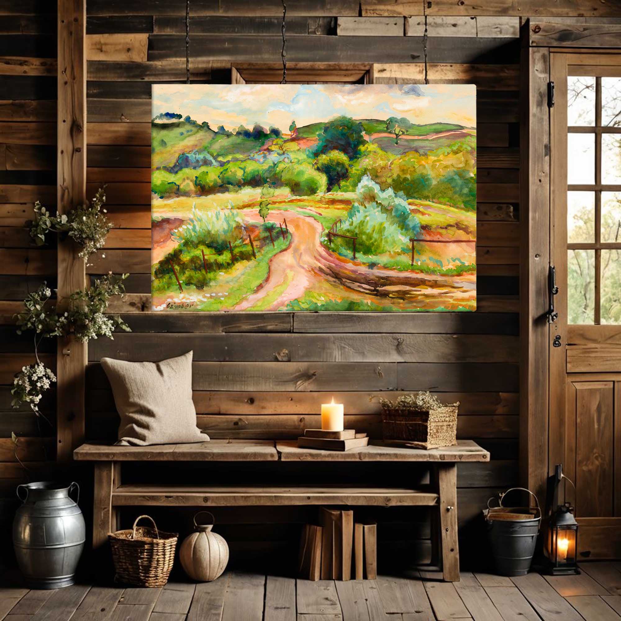 Farmland of Yesteryear - Print of an Original Painting
