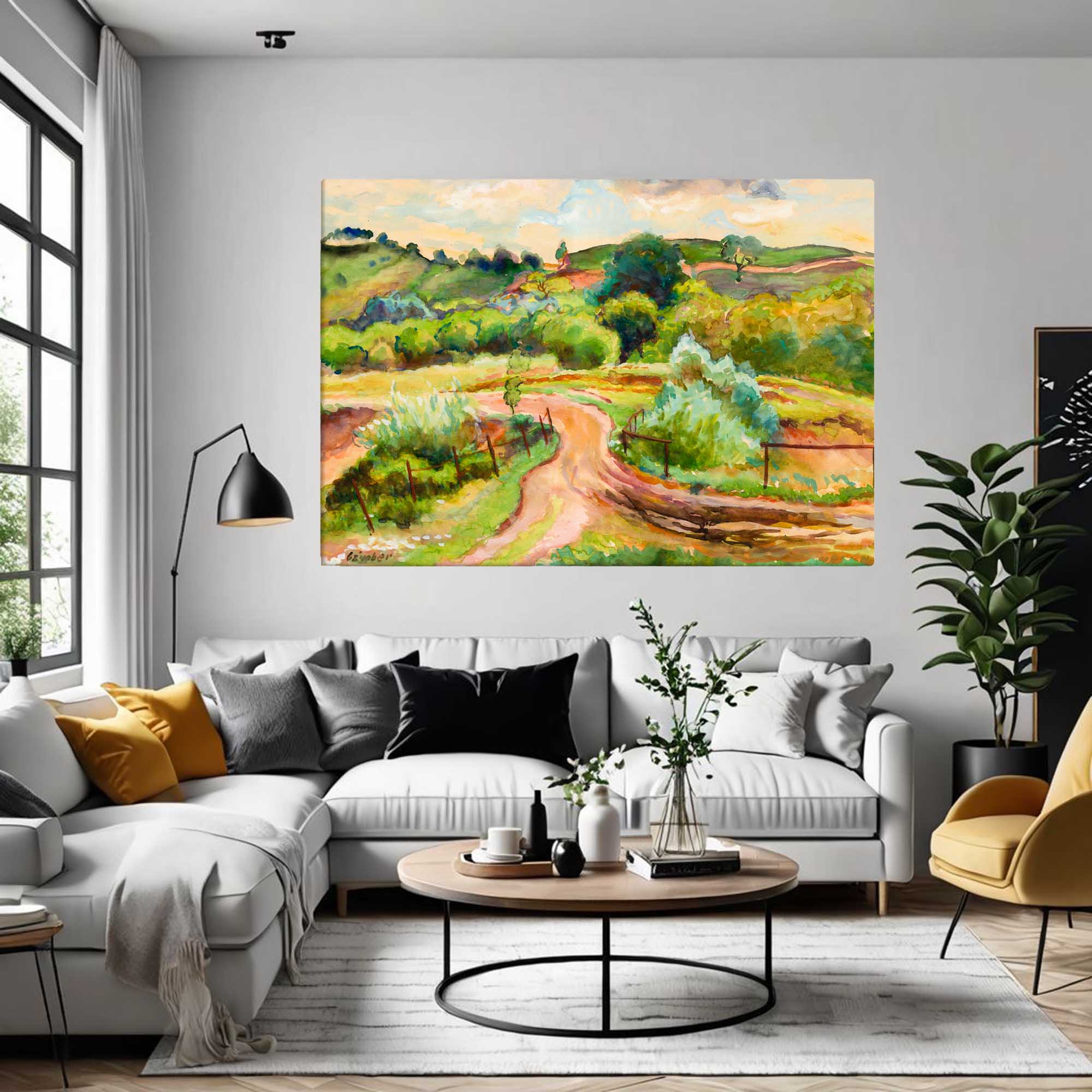Farmland of Yesteryear - Print of an Original Painting