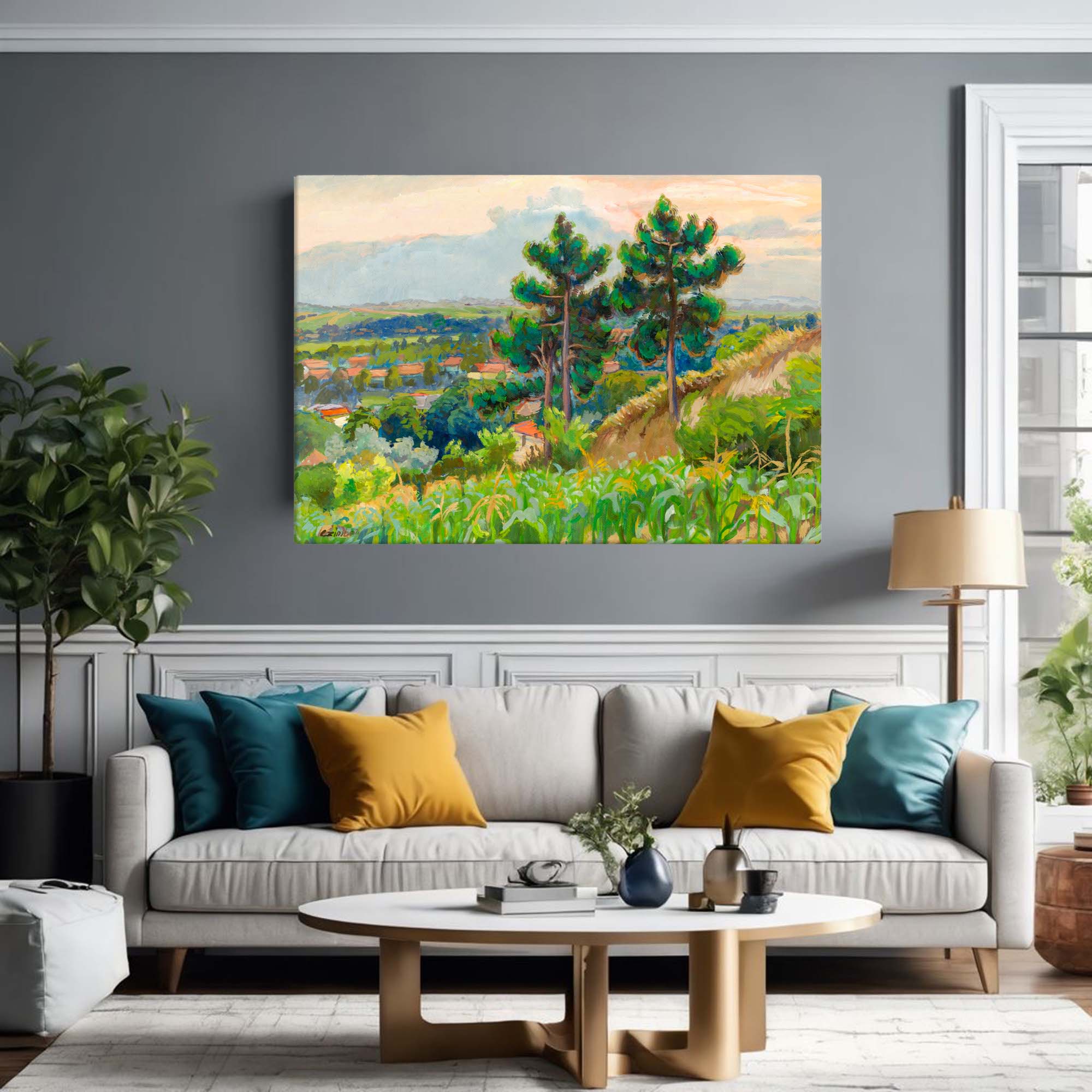 Farmlands of Europe - Original Artwork Print