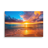 California Ocean Sunset – Beach Photography Canvas Print