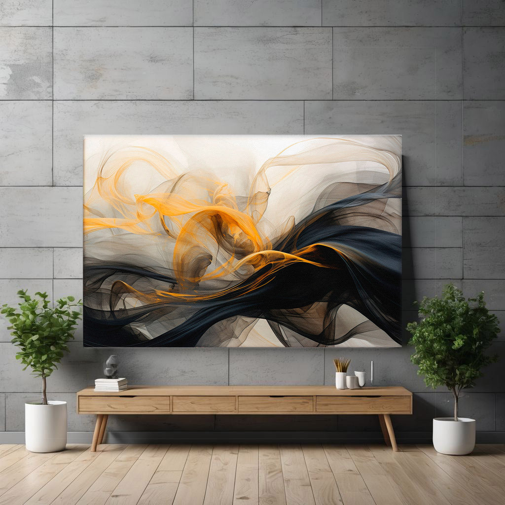 Chasing Shadows - Abstract Canvas Print wall display