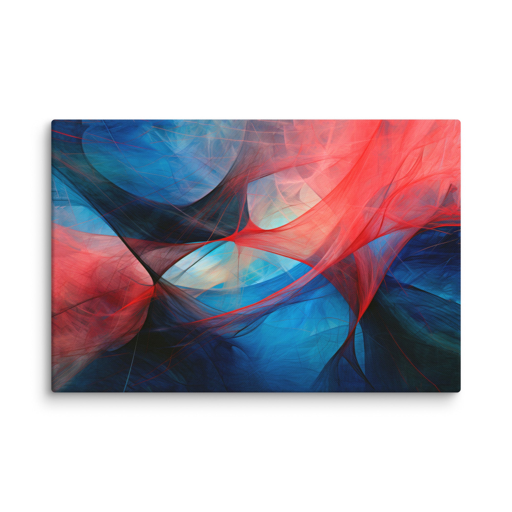 Chromatic Drift – Abstract Digital Canvas Print - Art Fusion Store