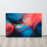 Chromatic Drift – Abstract Digital Canvas Print on display