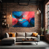 Chromatic Drift – Abstract Digital Canvas Print in living room