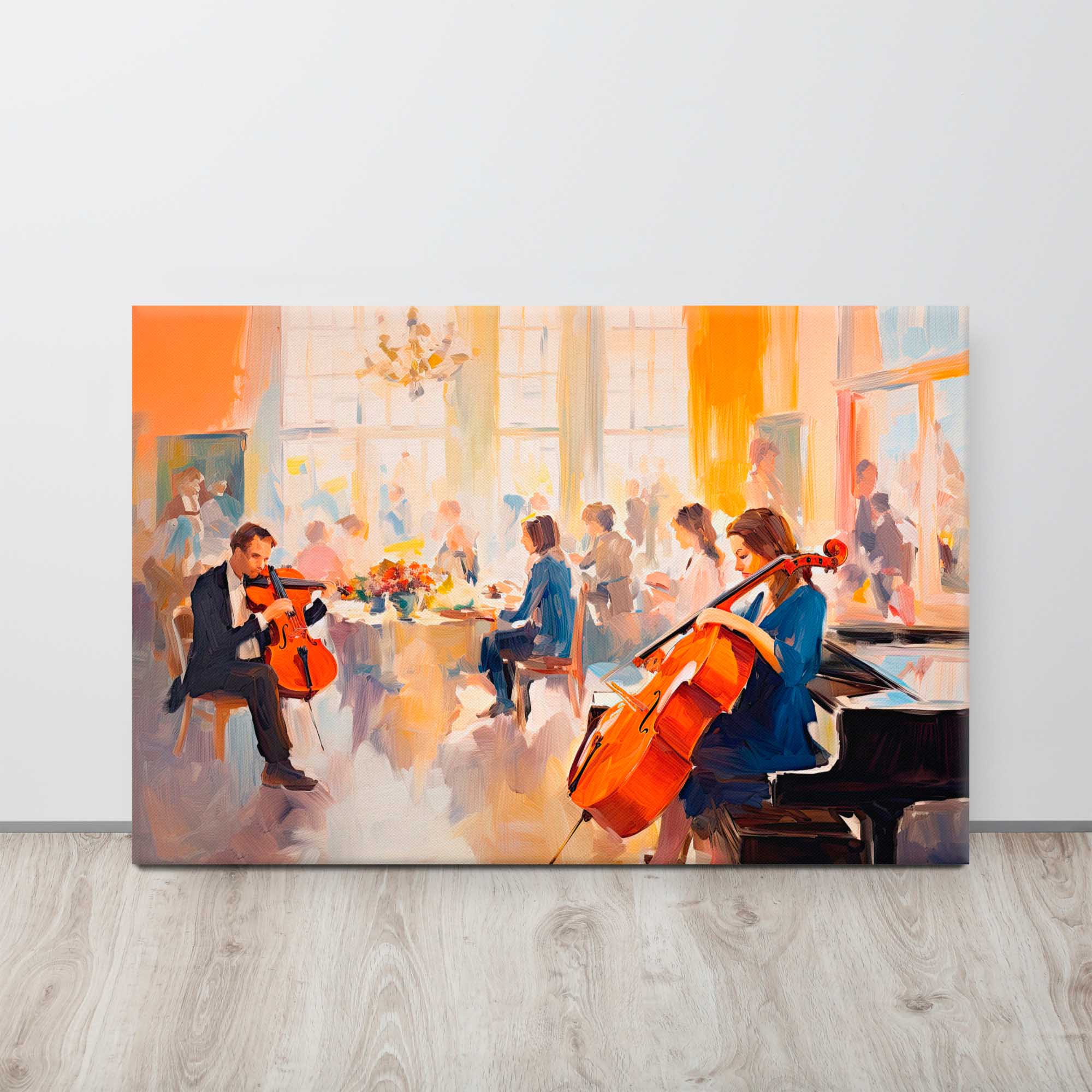 Community gathering canvas displayed 