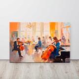 Community gathering canvas displayed 