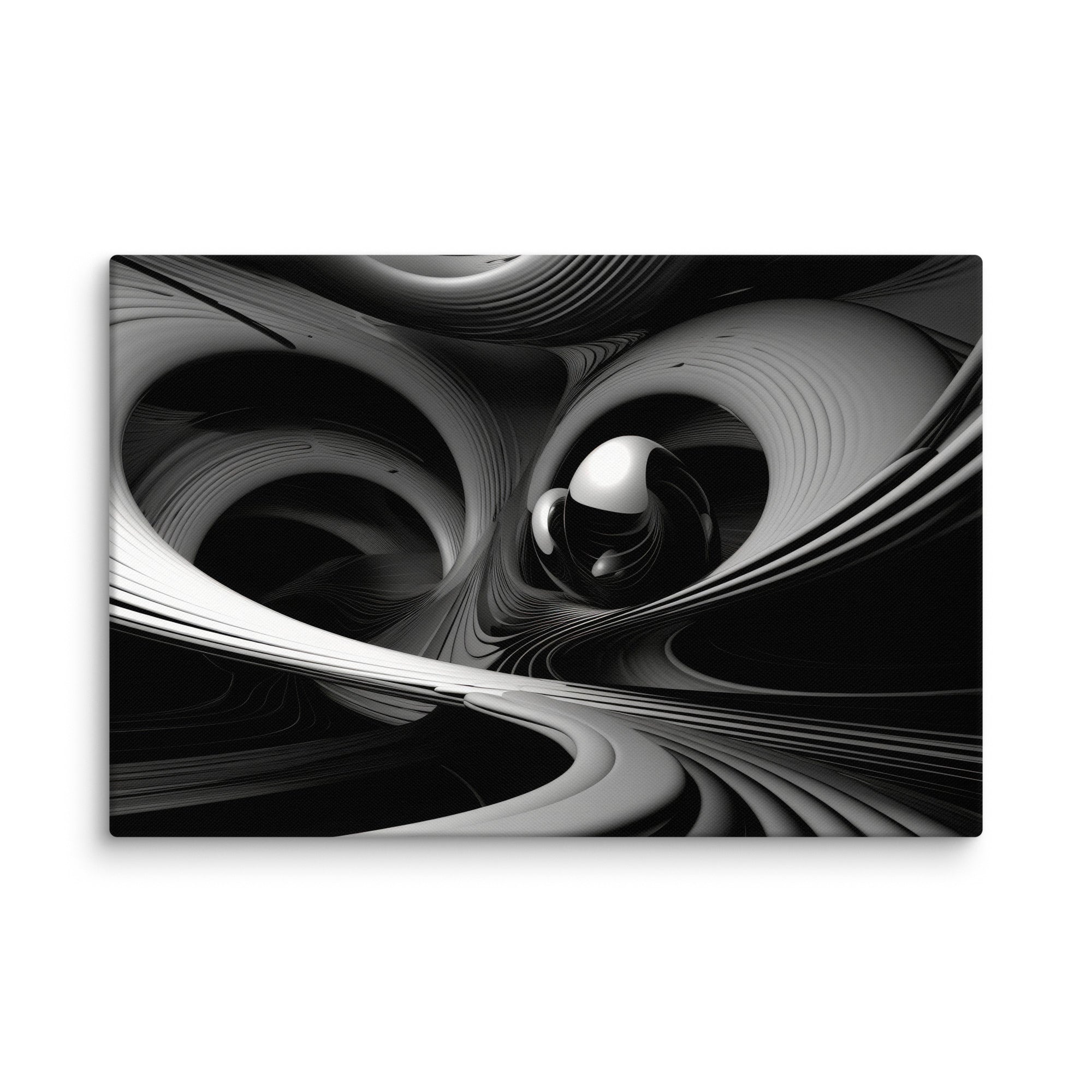 Cosmic Vortex - Abstract Canvas Print on display