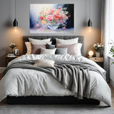 Serenity in Blossoms - Floral Canvas Artwork