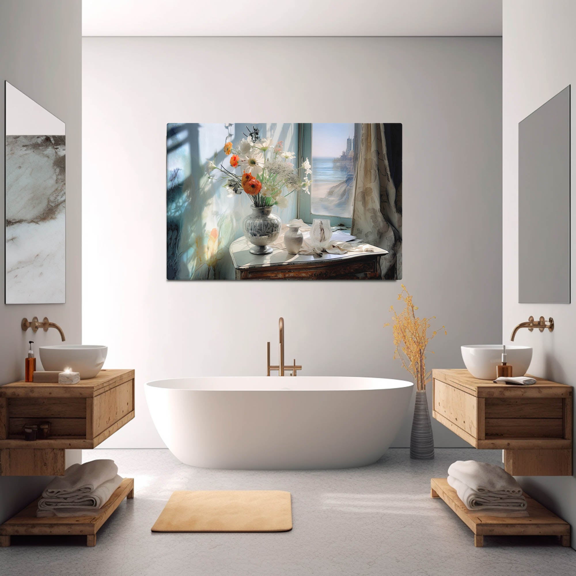 Serenity in Blossoms - Floral Canvas Painting