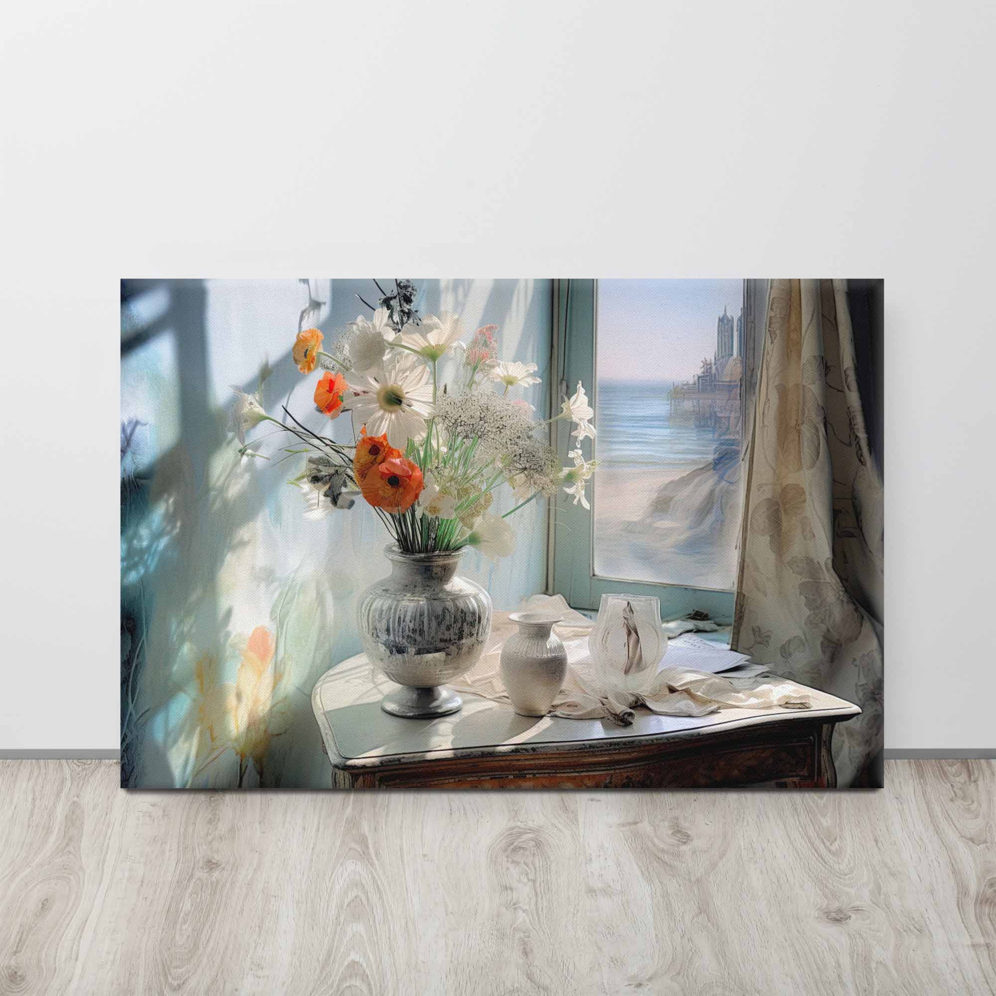 Serenity in Blossoms - Floral Canvas Painting